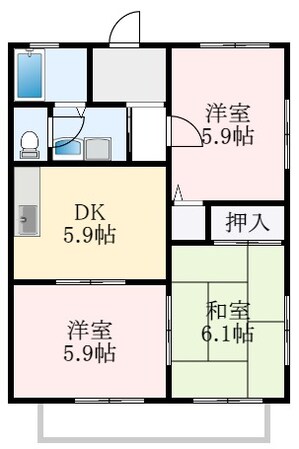 ハイツ　サンパティークの物件間取画像